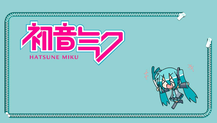 Chibi Hatsune Miku Psvita Wallpaper By Geekyemokun On Deviantart