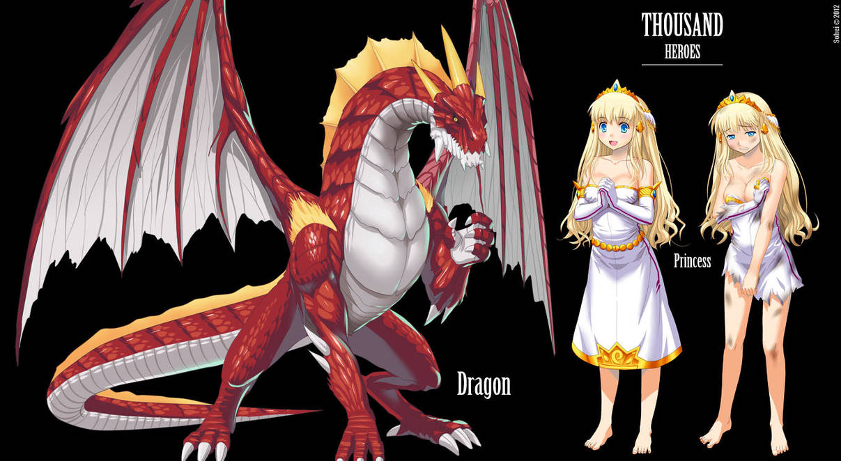 Dragon/Princess Concept by iSohei on DeviantArt