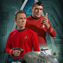 Chris and James Doohan as Scotty