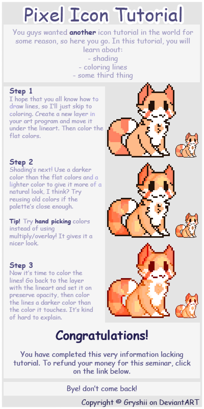 Simple Pixel Icon Tutorial by Gryshii on DeviantArt