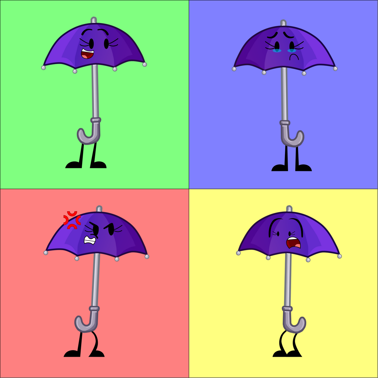 Umbrella's Emotions by FloorLampArts on DeviantArt