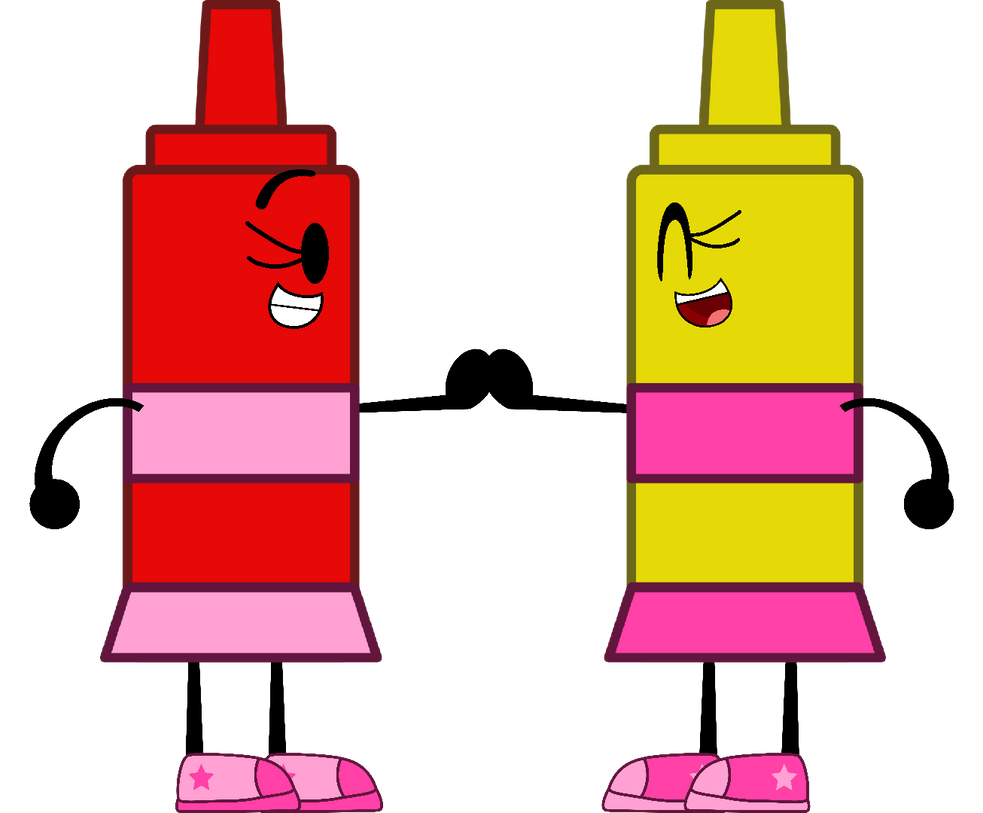 Ketchup and Mustard by FloorLampArts on DeviantArt