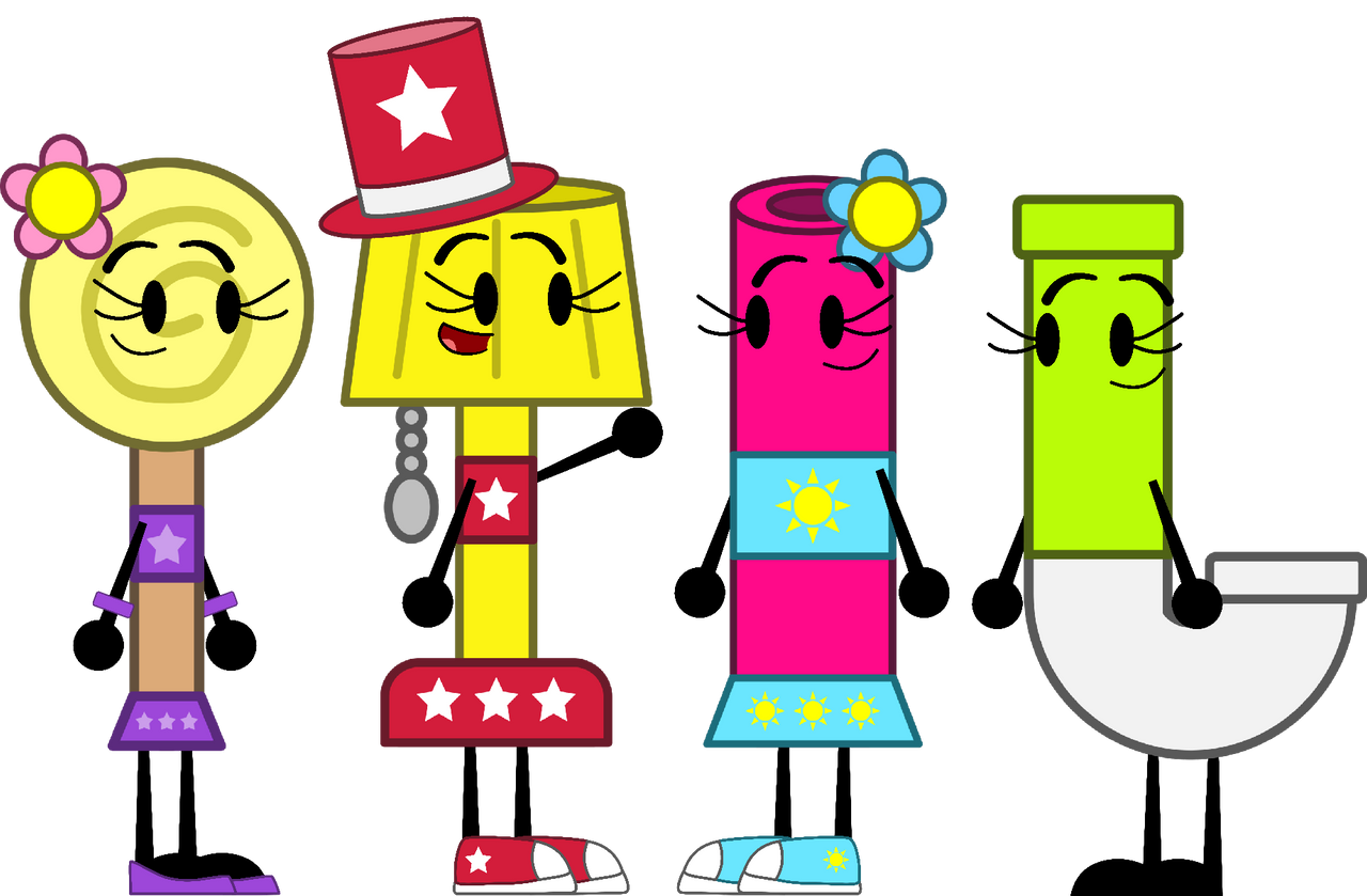 Four Gals by FloorLampArts on DeviantArt