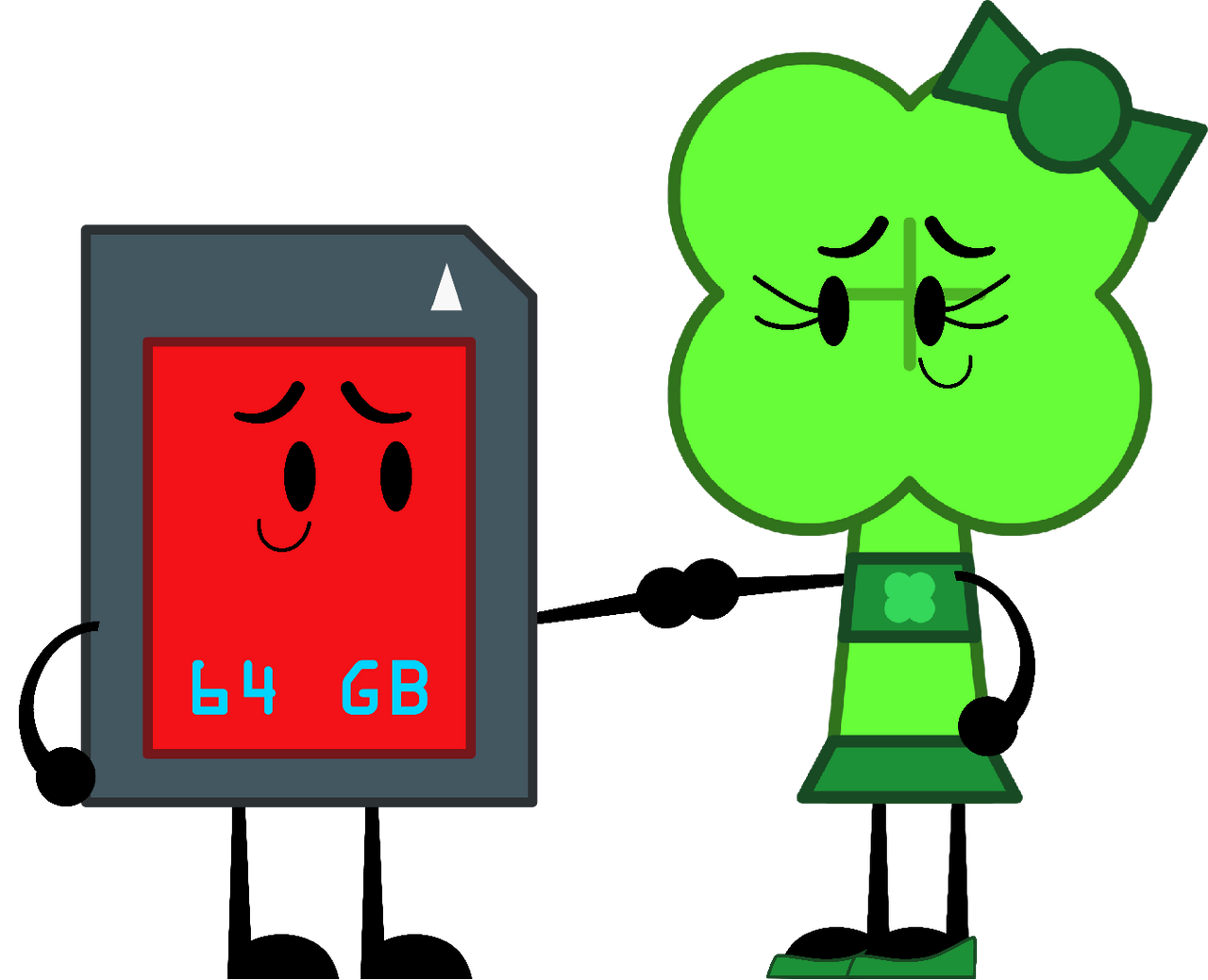 SD Card x Four Leaf Clover by FloorLampArts on DeviantArt