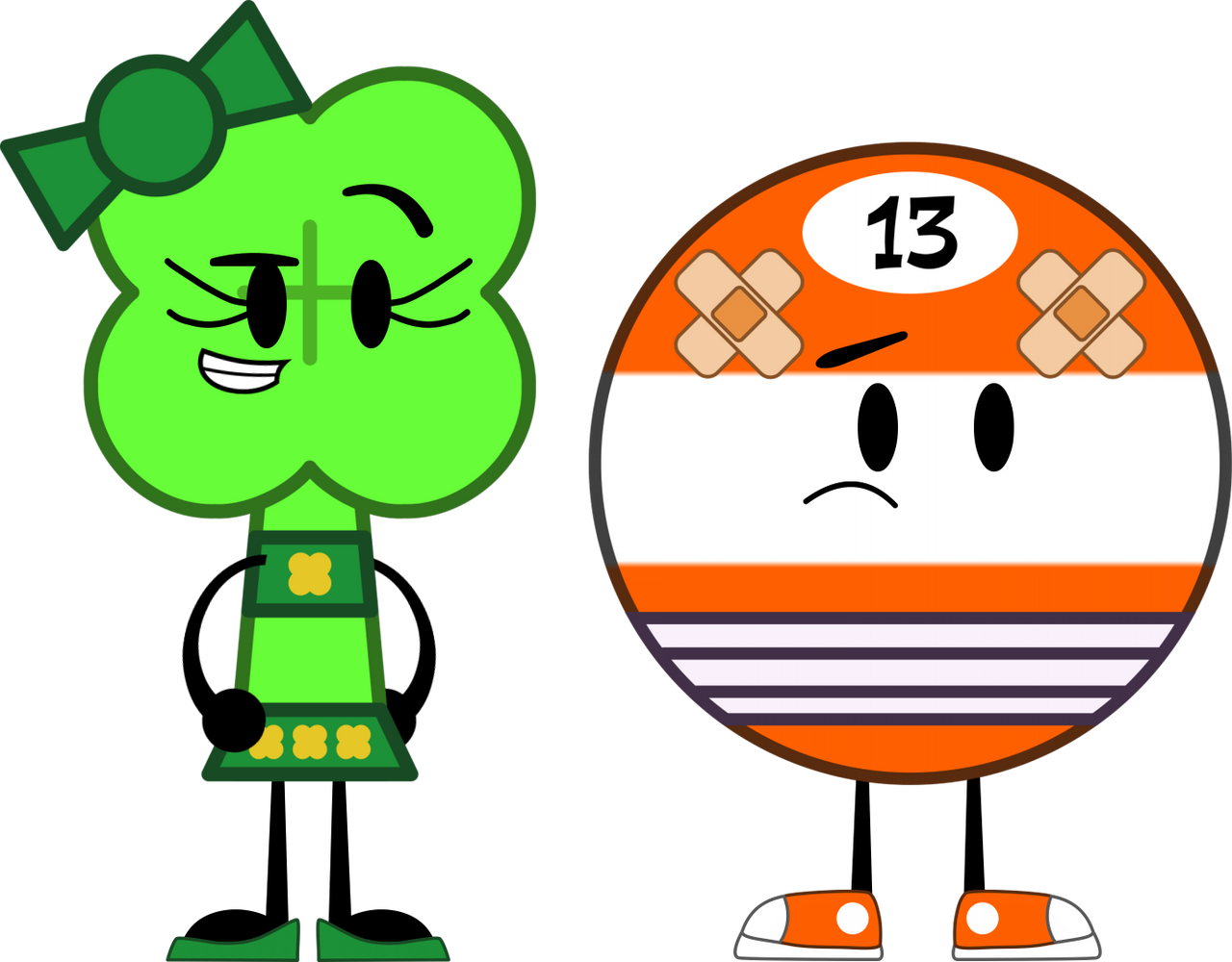 Four Leaf Clover and 13-Ball by FloorLampArts on DeviantArt