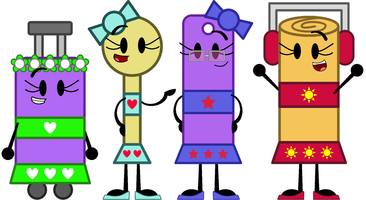 4 Girls by FloorLampArts on DeviantArt
