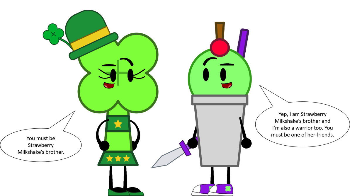 Four Leaf Clover and Mint Milkshake by FloorLampArts on DeviantArt