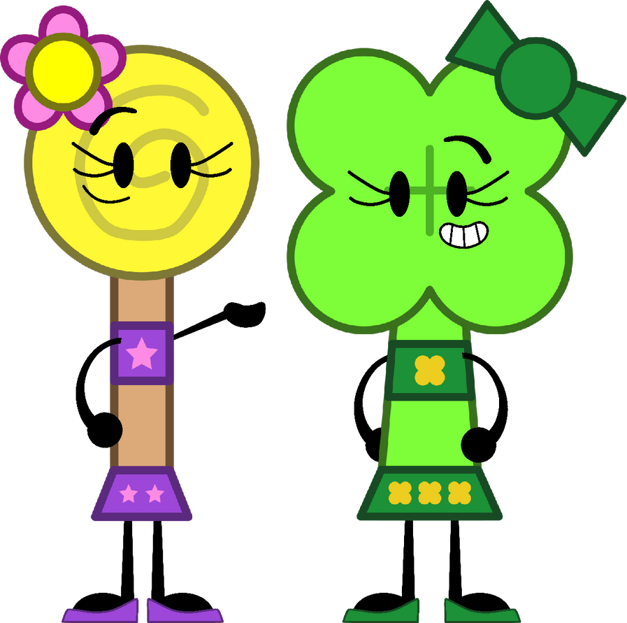 Lemon Lollipop and Four Leaf Clover by FloorLampArts on DeviantArt