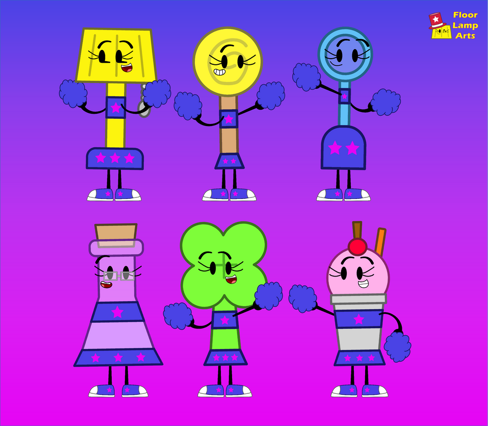Fabulous 6 as Cheerleaders by FloorLampArts on DeviantArt