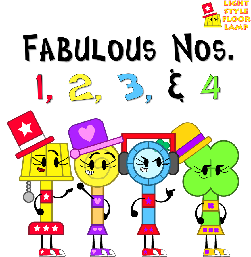 Fabulous Numbers 1, 2, 3 and 4 by LightStyleFloorLamp on DeviantArt