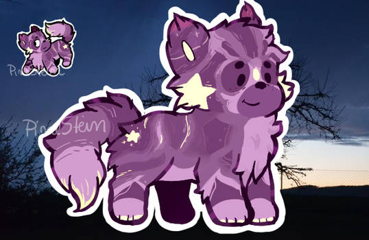#21 Cloudy Night Dog (auction-open)