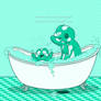 Huevember Frogs 23 - Bath