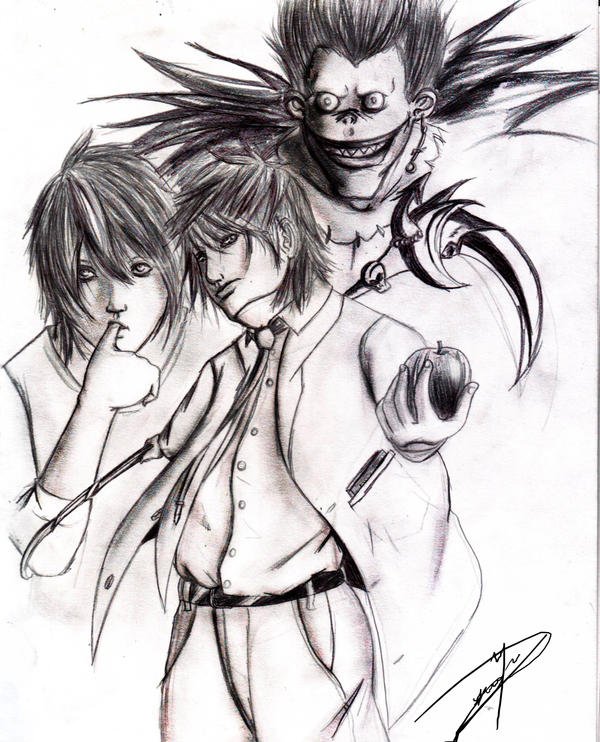Deviantart Fa Note Death note fan art by Rugoraige on DeviantArt