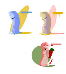 Tulipan Condoms based characters