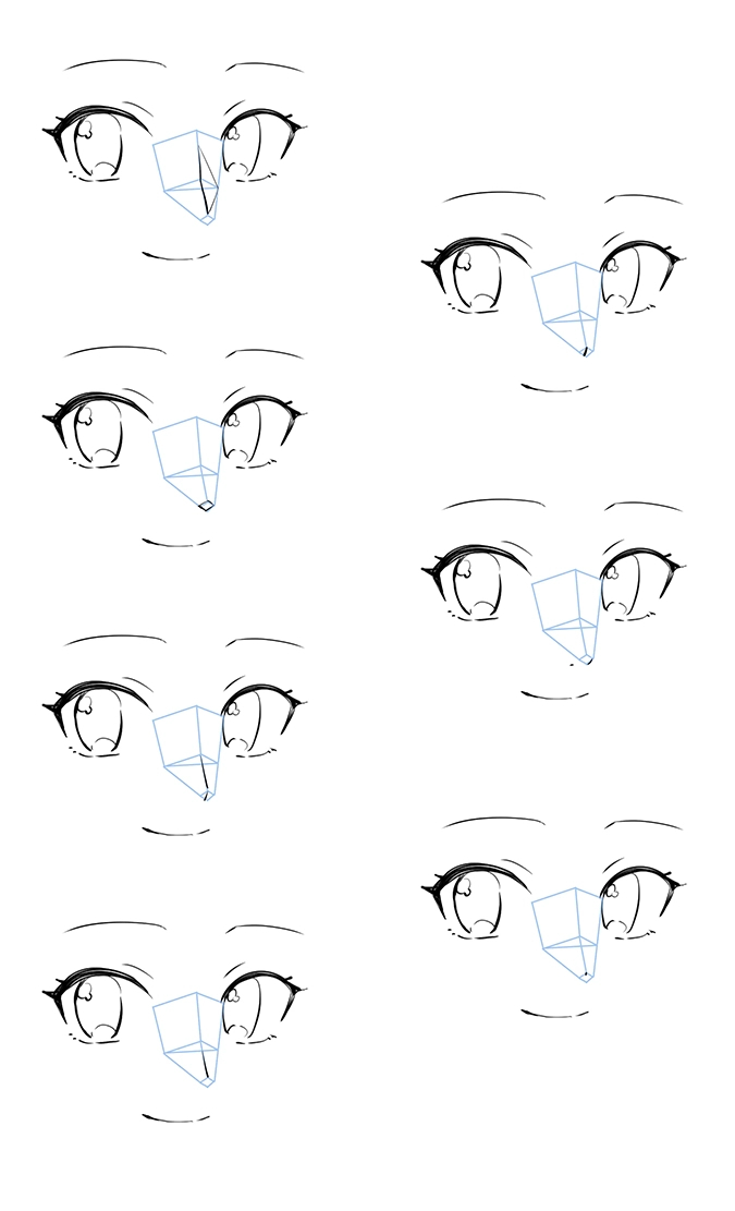 Learn Manga: How to draw the female head front by Naschi on DeviantArt