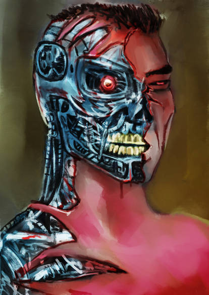 Terminator Face By Istvanbukovszki On Deviantart