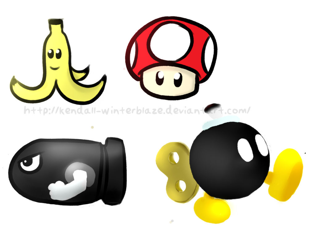 Mario Kart Powerups 1 By Kendall Winterblaze On Deviantart