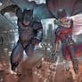 Batman and Vampire Bat/ Moka (Clash of Realms)