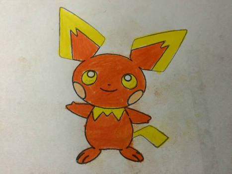 Colored pencil #15 - Pichu Torchic (Achamo) color