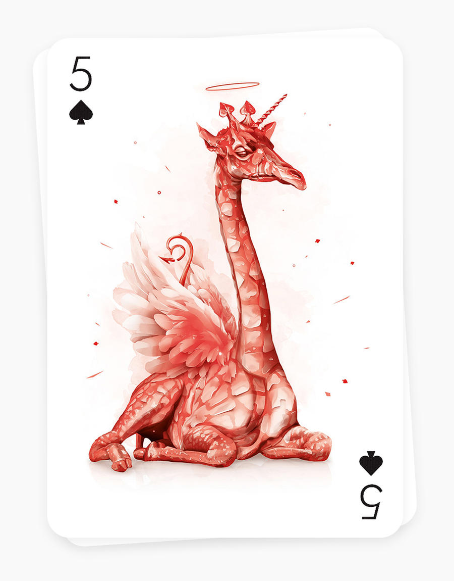 Playing Arts - 5 of Spades by visio-art