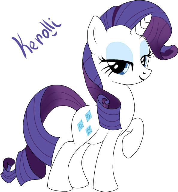 Deviantart Rarity Pony Pony Rarity by Kerolli on DeviantArt