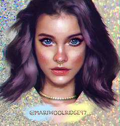 Barbara Palvin Art/@mariwoolridge97