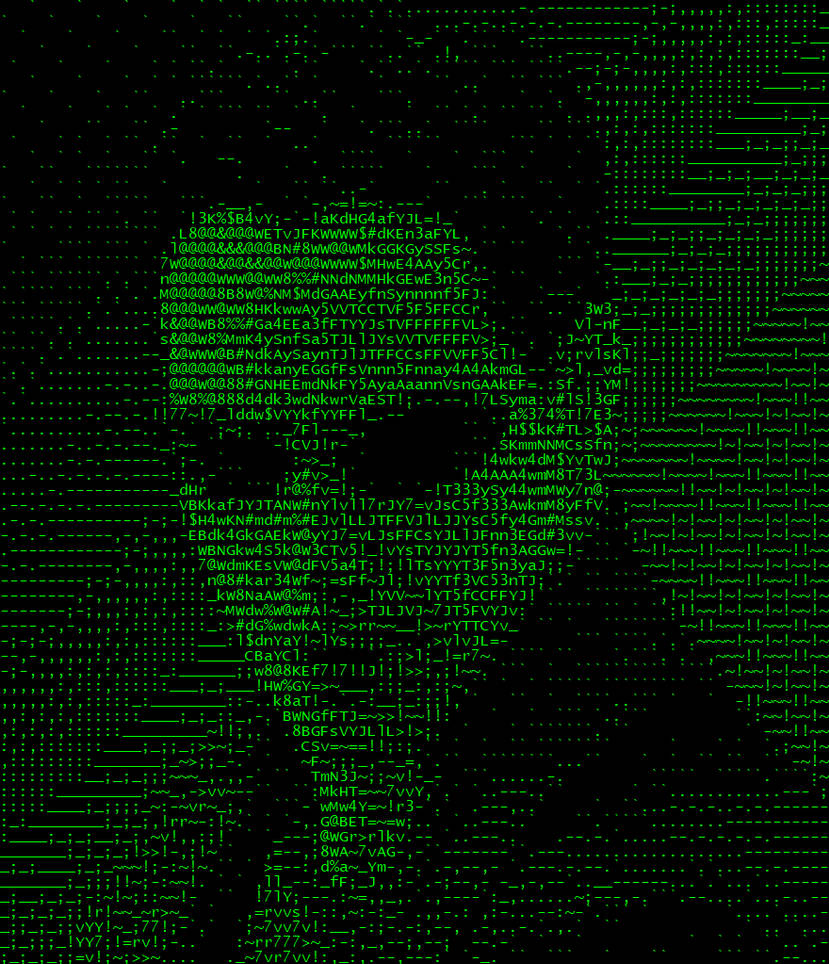 ASCII Neo (matrix style) by KDASthenerd on DeviantArt