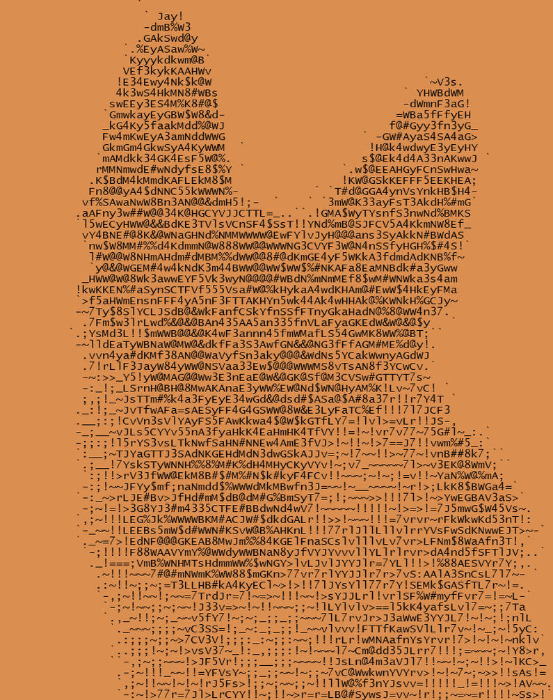 ASCII Dog by KDASthenerd on DeviantArt