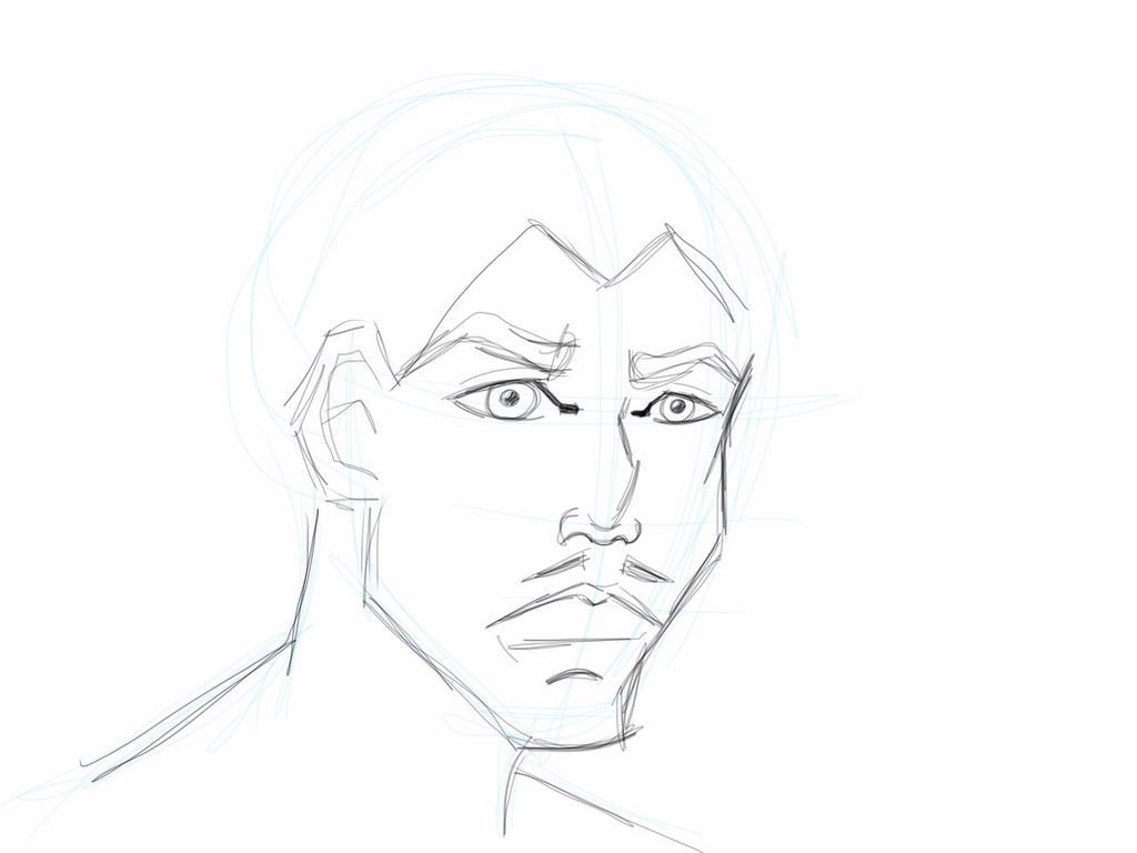 Unfinished comic book face by TheWateredCartoonist on DeviantArt