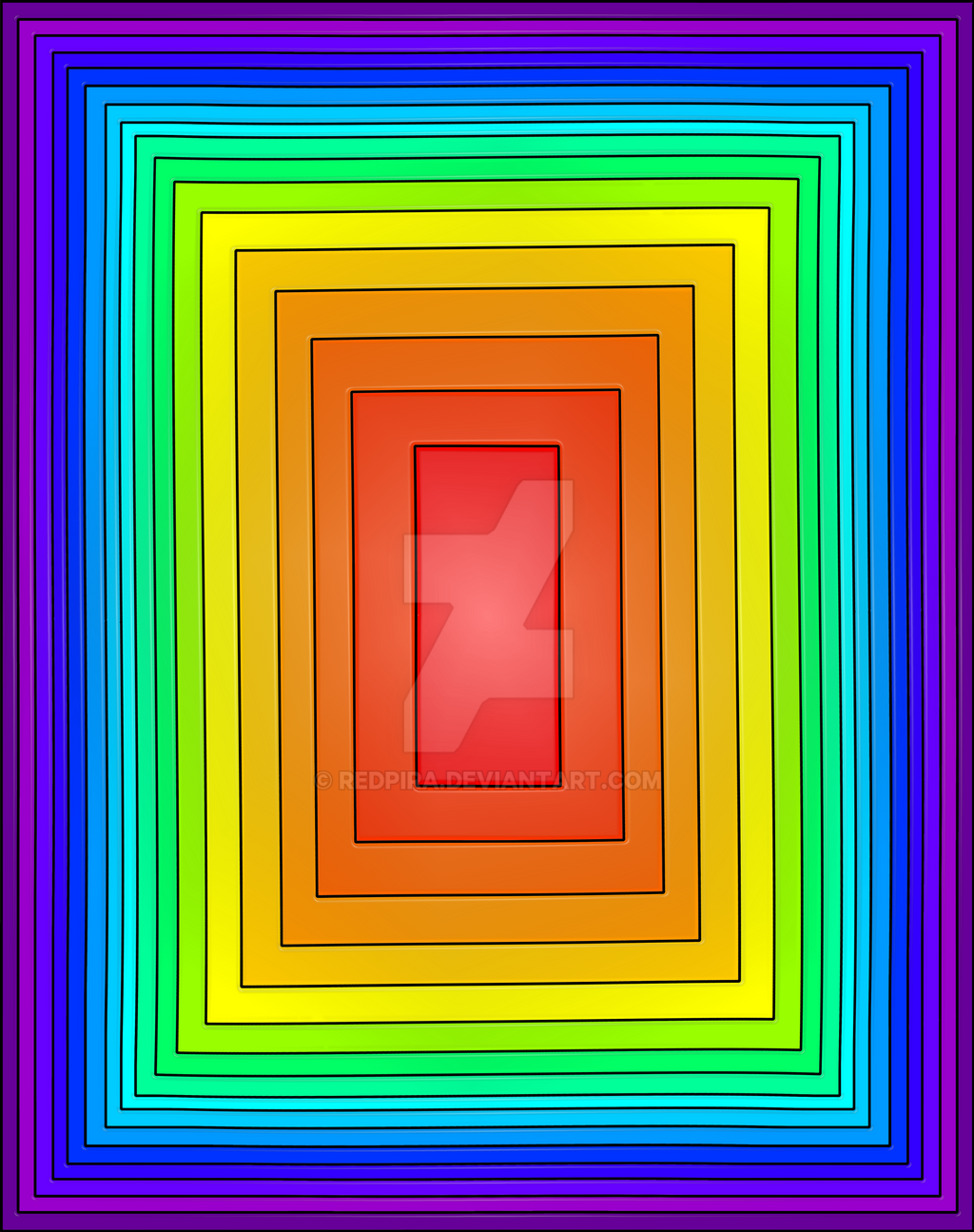 Rainbow Rectangles by redpira on DeviantArt