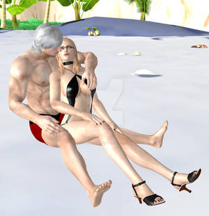 Dante x Trish Married on the beach