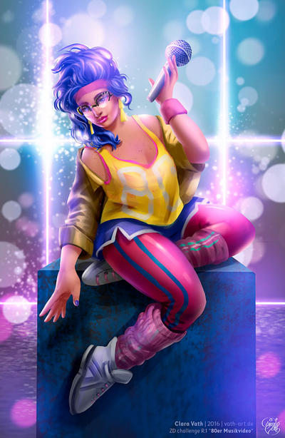 ZD Challenge: 80s Pin Up 'music video' by Aikyra