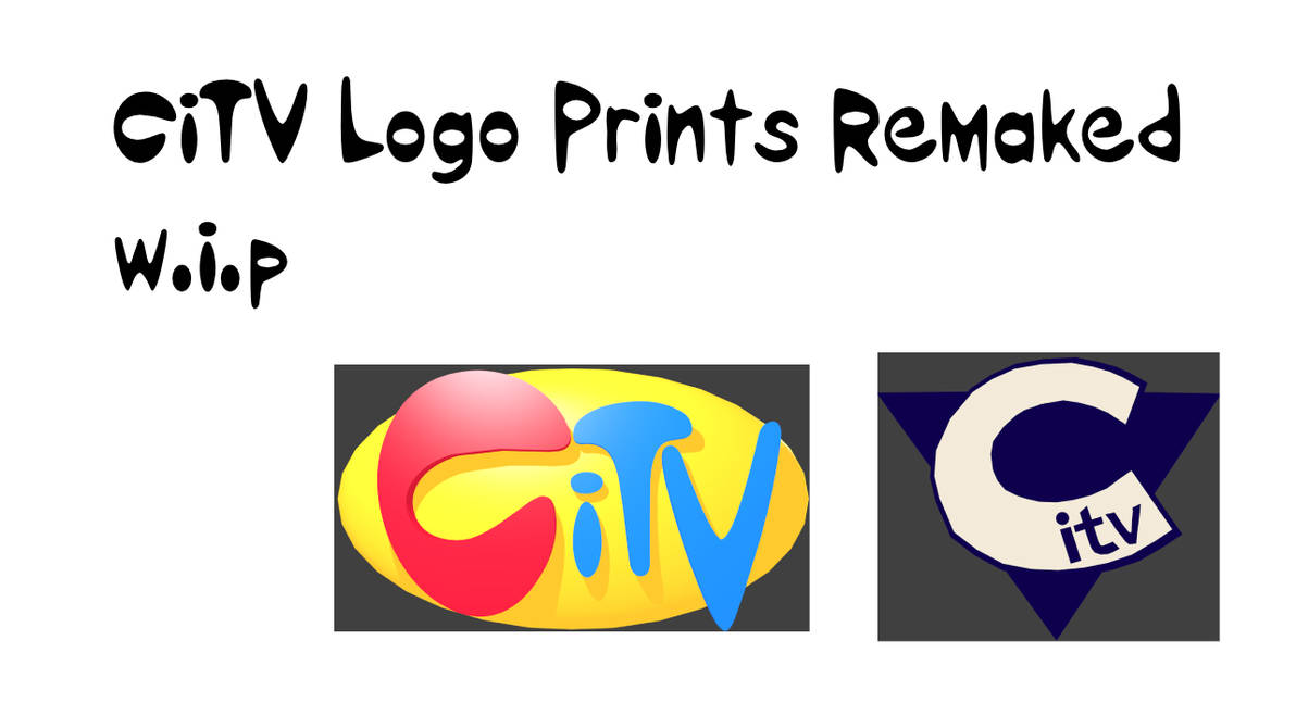CiTV Logo Prints Remaked by redwoodeh on DeviantArt