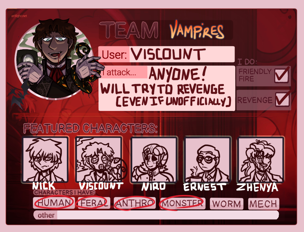 Vampire Art Fight 2023