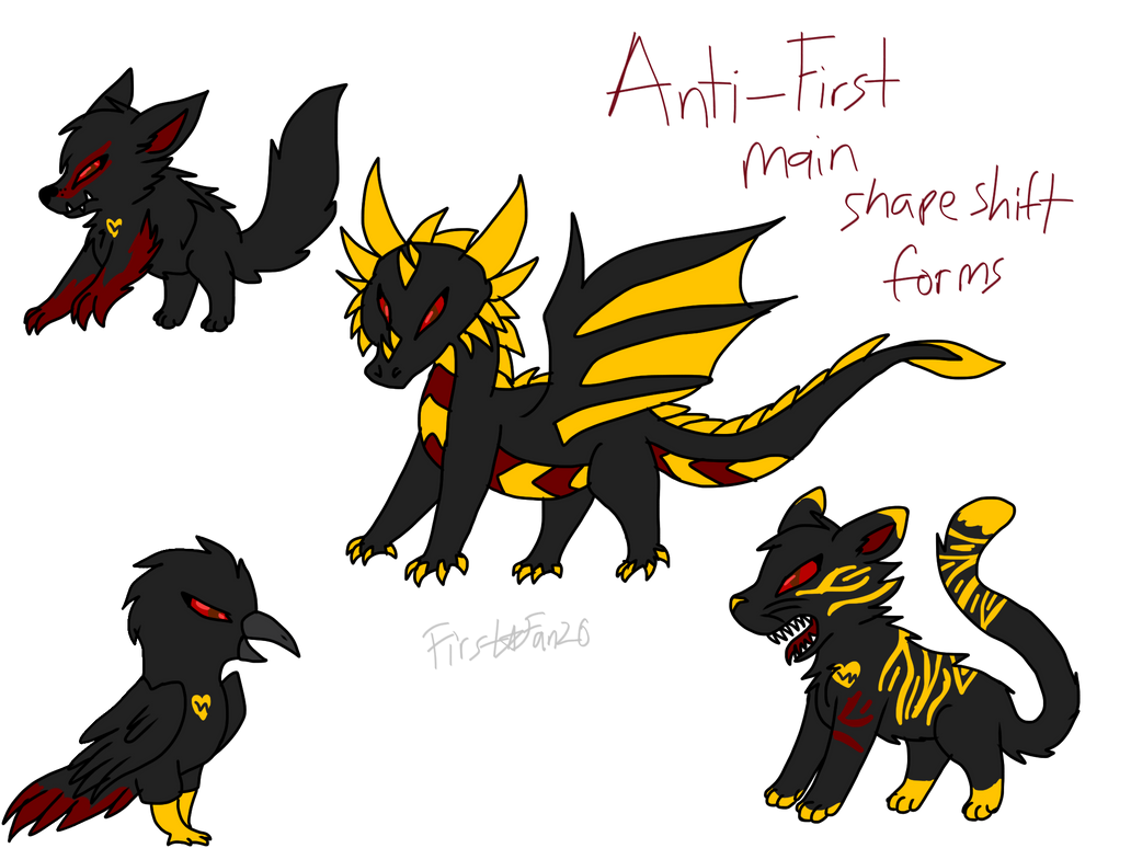 Shapeshifter Changing Form Anti-first main shapeshifter forms by firstarfan20 on DeviantArt