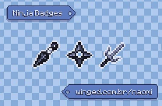 Twtich Badges { Ninja Weapons Pack }