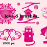 lovers and hearts photoshop brushes