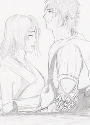 FFX Yuna x Tidus Fanart