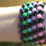 First kandi cuff of fav colors