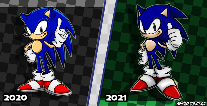 Style Comparison: Sonic The Hedgehog