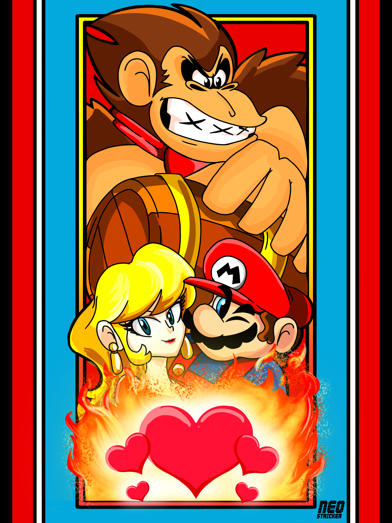 Mario Buring Burning Love - Super Mario Month 2025 by NeoStricker on DeviantArt