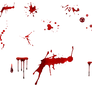 Various blood spatter's