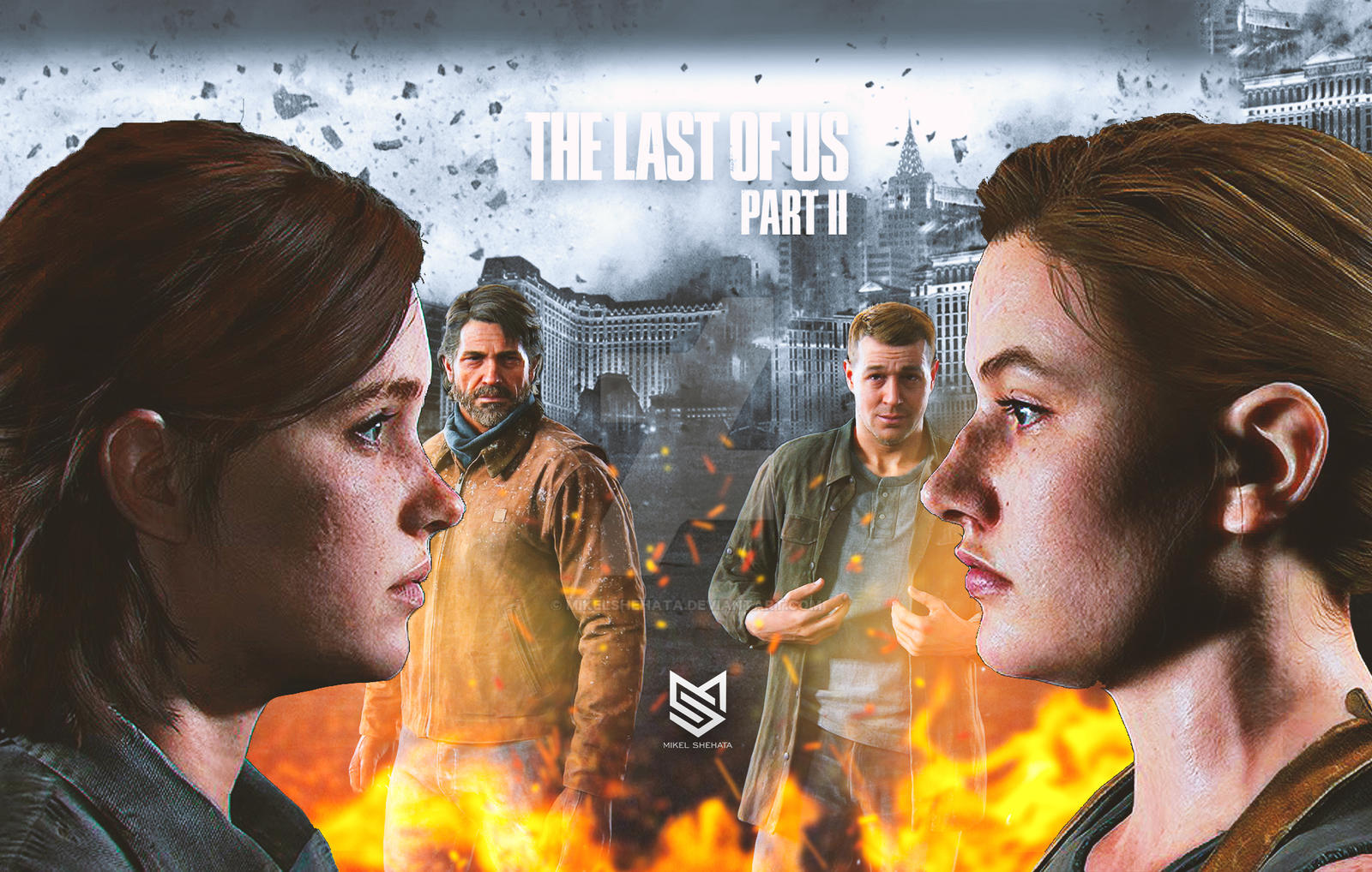 The Last of Us 2 - Joel and Ellie Wallpaper by mikelshehata on