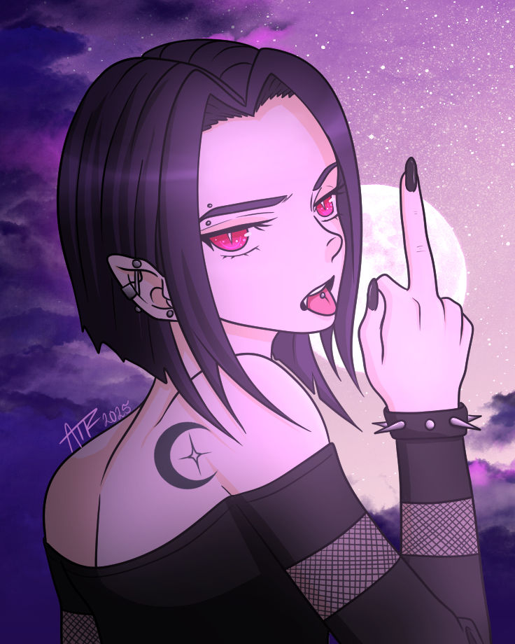 Punk Rocker Vampire Punk Vampire by AndromedaTheRoma on DeviantArt