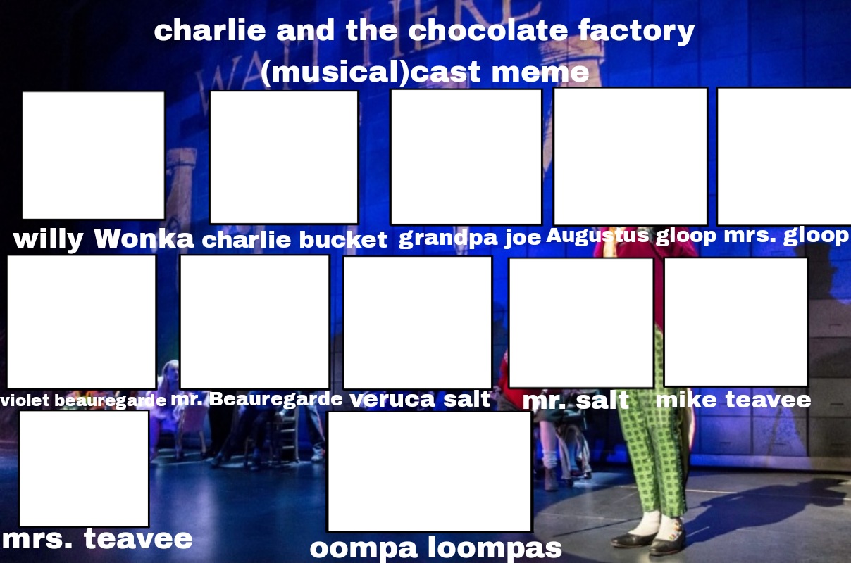 Catcf Musical Cast Meme Blank A Cast Meme I Made By Catcf Musical Cast Meme Blank A Cast Meme I Made By