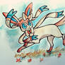 Sylveon watercolour - Pokemon X and Y