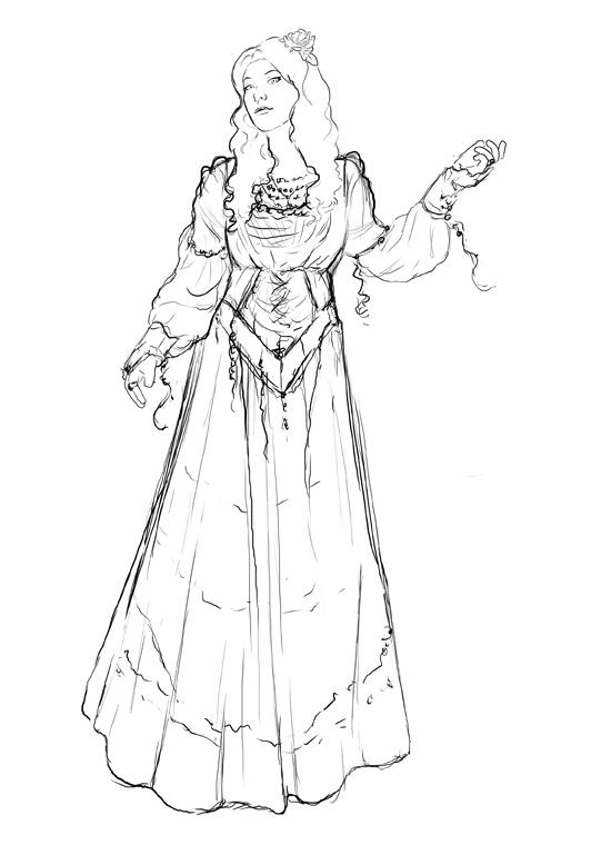 Goddess Sketch by bonbon3272 on DeviantArt