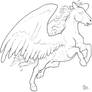Free Pegasus Lineart