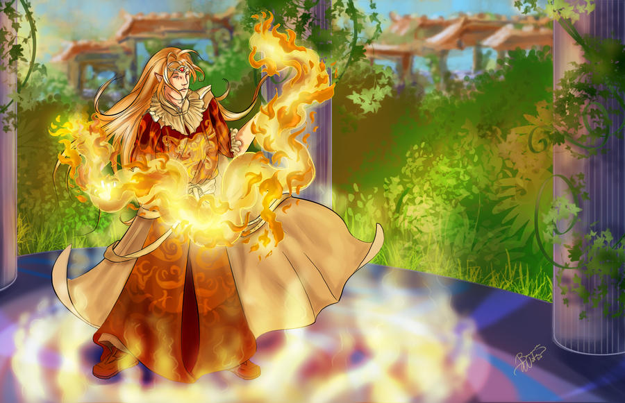 Ember Mage Meriona by bonbon3272