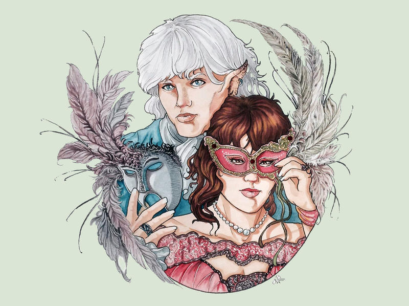 Masquerade in Watercolors by bonbon3272
